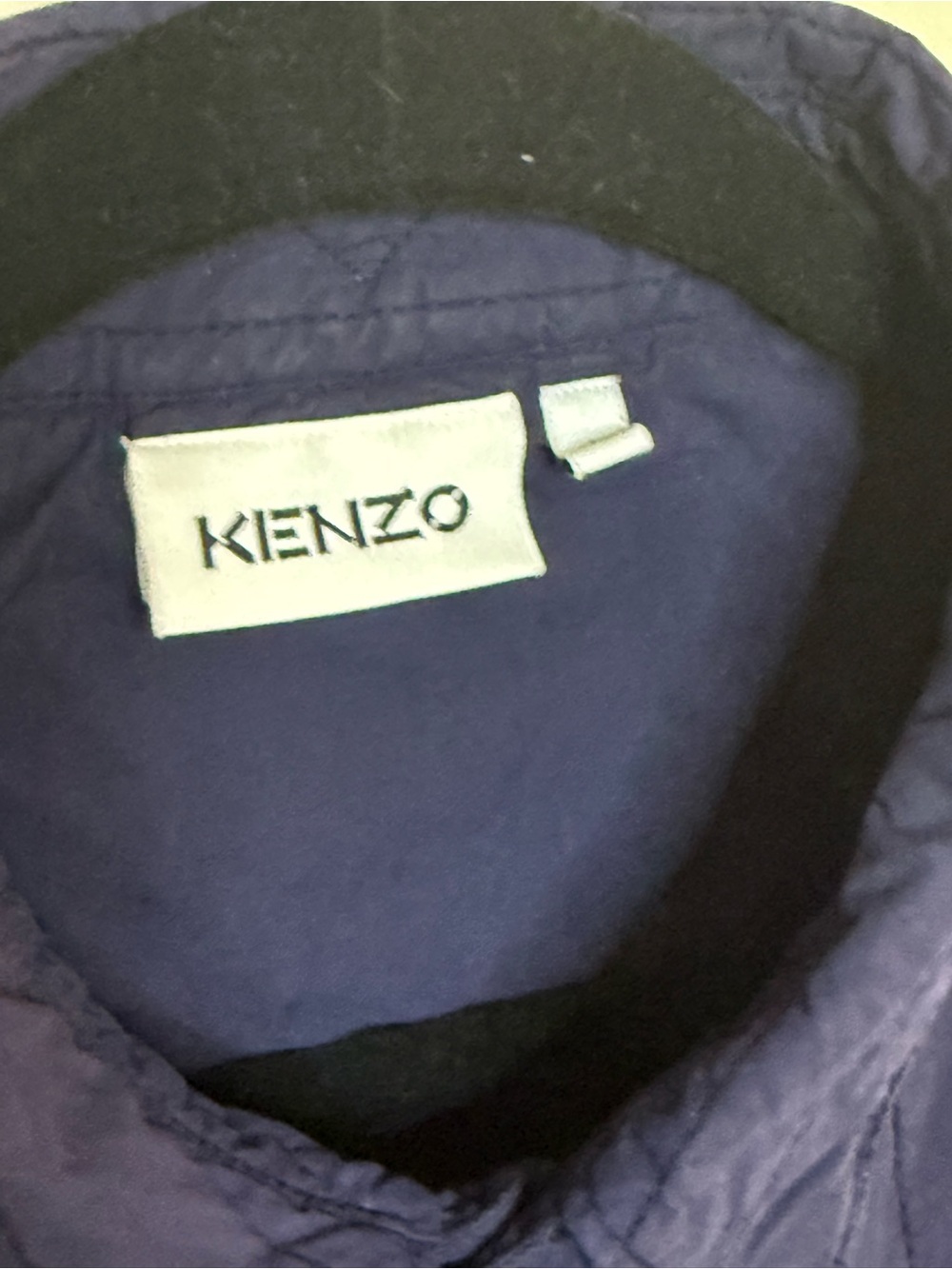 Kenzo Men's Quilted Button-Down Shirt - Deep Purple - Picture 2 of 10